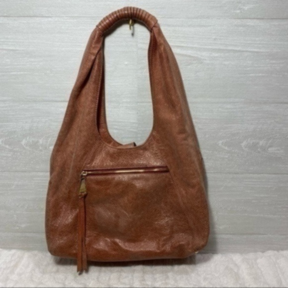 Aimee Kestenberg Slouchy Distressed Pink Leather Hobo Bag - Picture 4 of 15